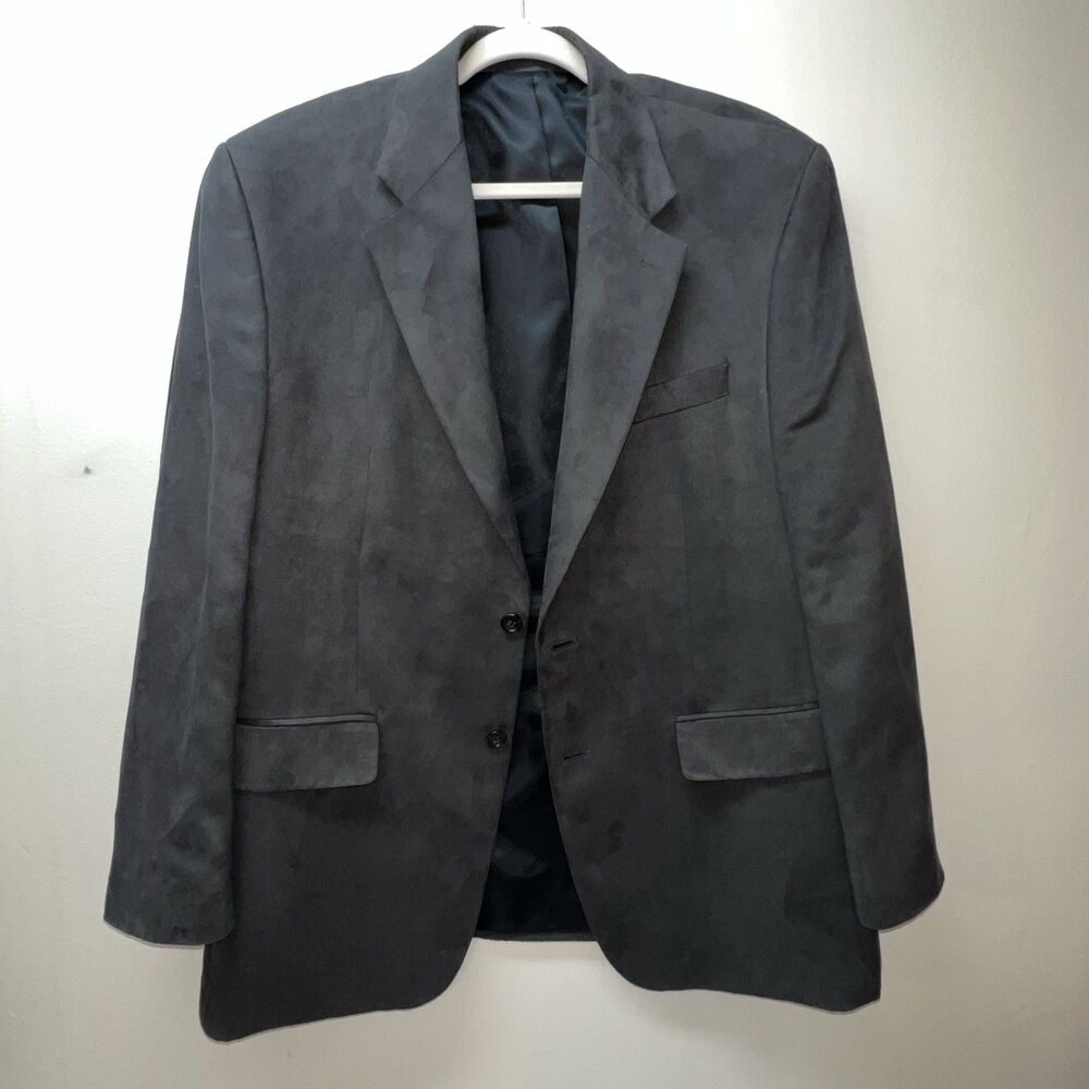 Lauren Ralph‎ Lauren Men's Faux Suede Sport Coat Blazer Dark Brown 42 R